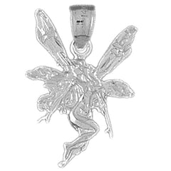 14K or 18K Gold Fairy Pendant