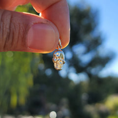 14K or 18K Gold Skull Pendant