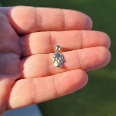 14K oder 18K Gold Totenkopf Anhänger