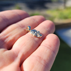 14K oder 18K Gold Totenkopf Anhänger