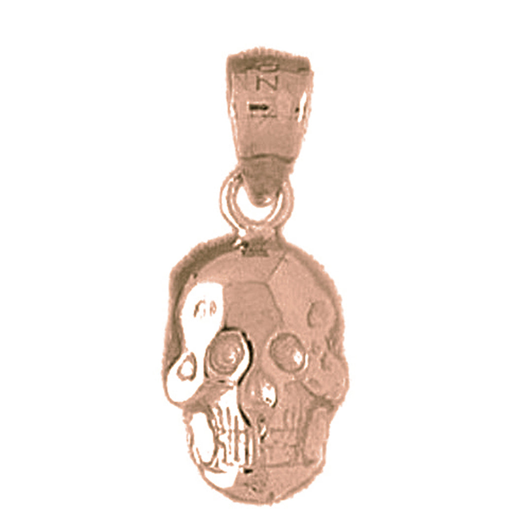 14K or 18K Gold Skull Pendant