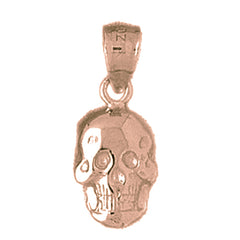 14K or 18K Gold Skull Pendant