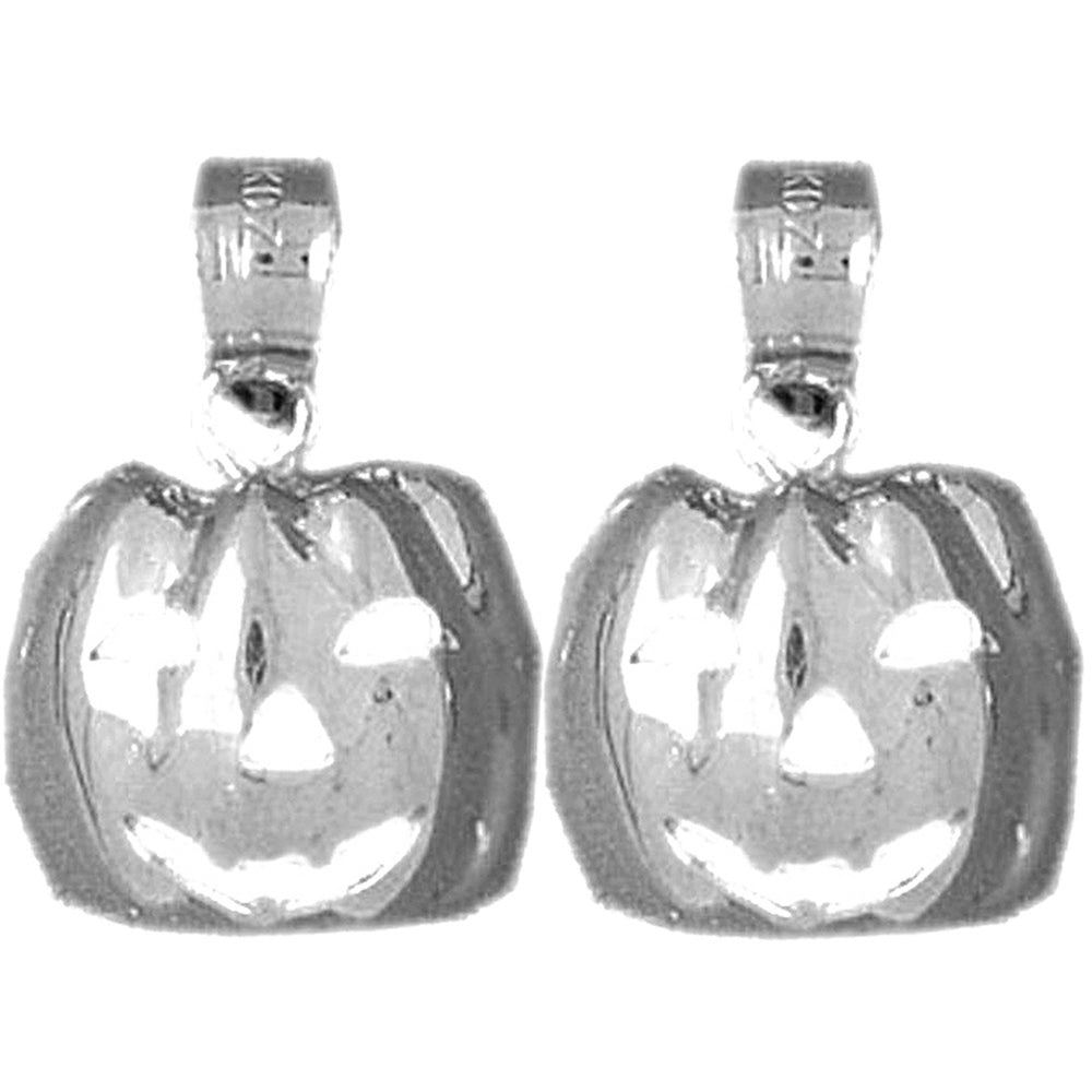 14K or 18K Gold 19mm Pumpkin Earrings