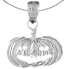 14K oder 18K Gold Kürbis Anhänger