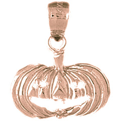 14K or 18K Gold Pumpkin Pendant