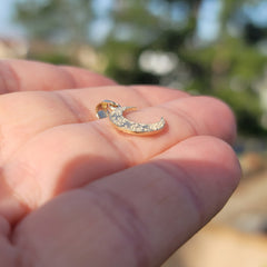 Mondanhänger aus 14 Karat oder 18 Karat Gold