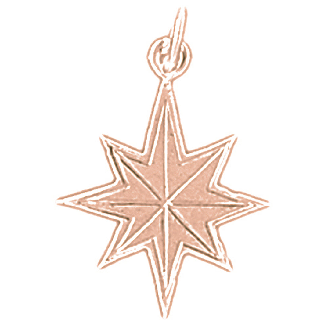 14K or 18K Gold Star Pendant