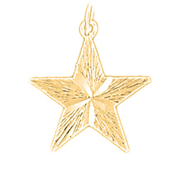 14K or 18K Gold Star Pendant