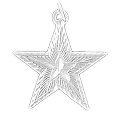 14K or 18K Gold Star Pendant