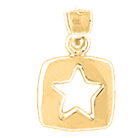 14K or 18K Gold Star Pendant