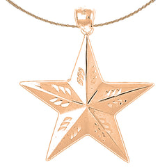 10K, 14K or 18K Gold Star Pendant