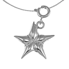 14K or 18K Gold Star Pendant