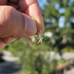 14K or 18K Gold Star Pendant
