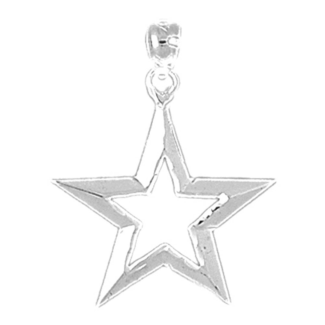 14K or 18K Gold Star Pendant
