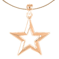 14K or 18K Gold Star Pendant
