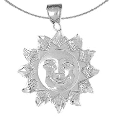 Colgante Sol de Oro de 10K, 14K o 18K