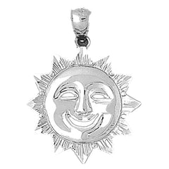 10K, 14K or 18K Gold Sun Pendant