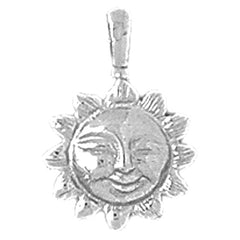 14K or 18K Gold Sun Pendant