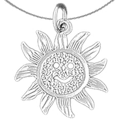 14K or 18K Gold Sun Pendant