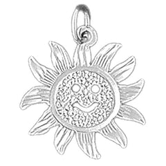 14K or 18K Gold Sun Pendant