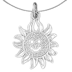 Sonnenanhänger aus 14 Karat oder 18 Karat Gold