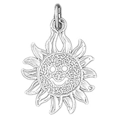 14K or 18K Gold Sun Pendant