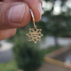 14K or 18K Gold Sun Pendant