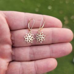 14K or 18K Gold Sun Pendant