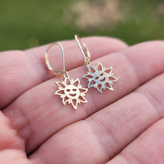 14K or 18K Gold Sun Pendant