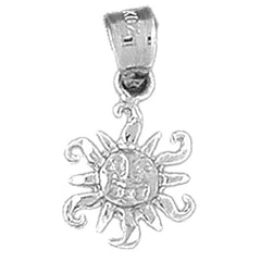 14K or 18K Gold Sun Pendant