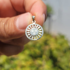 14K or 18K Gold Sun Pendant