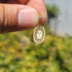 14K or 18K Gold Sun Pendant