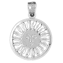 14K or 18K Gold Sun Pendant