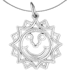 14K or 18K Gold Sun Pendant