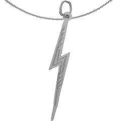 14K or 18K Gold Lightning Bolt Pendant