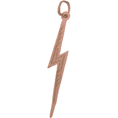 14K or 18K Gold Lightning Bolt Pendant