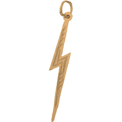 14K or 18K Gold Lightning Bolt Pendant
