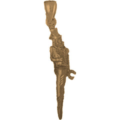 10K, 14K or 18K Gold Solid Italian Horn Pendant