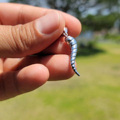 Colgante de cuerno italiano macizo de oro de 10 K, 14 K o 18 K