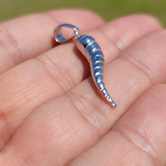 Colgante de cuerno italiano macizo de oro de 10 K, 14 K o 18 K