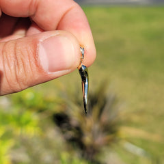 Anhänger aus massivem italienischem Horn, 10 K, 14 K oder 18 K Gold