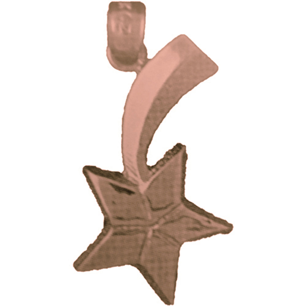 14K or 18K Gold Shooting Star Pendant