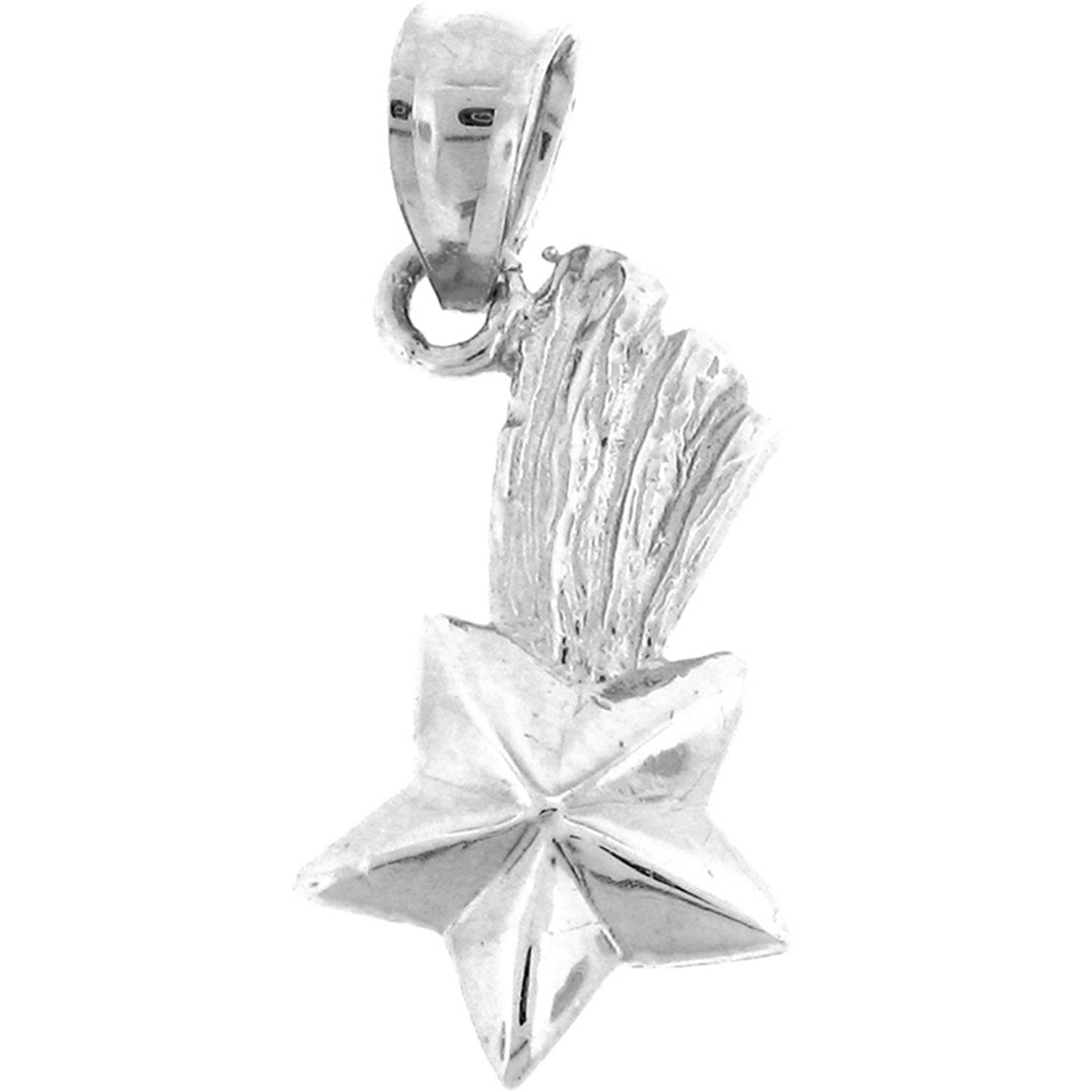 14K or 18K Gold Shooting Star Pendant