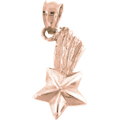 14K or 18K Gold Shooting Star Pendant