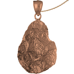 10K, 14K or 18K Gold Nugget Pendant