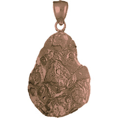10K, 14K or 18K Gold Nugget Pendant
