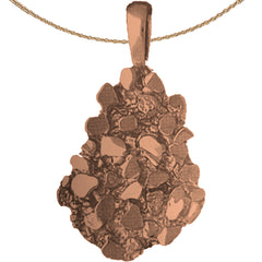 10K, 14K oder 18K Goldnugget-Anhänger