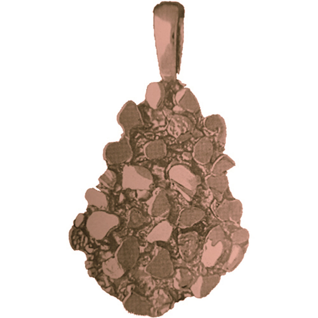 10K, 14K or 18K Gold Nugget Pendant