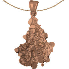 10K, 14K oder 18K Goldnugget-Anhänger