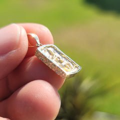 Colgante de pepita de oro de 10 quilates, 14 quilates o 18 quilates de "1 oz"